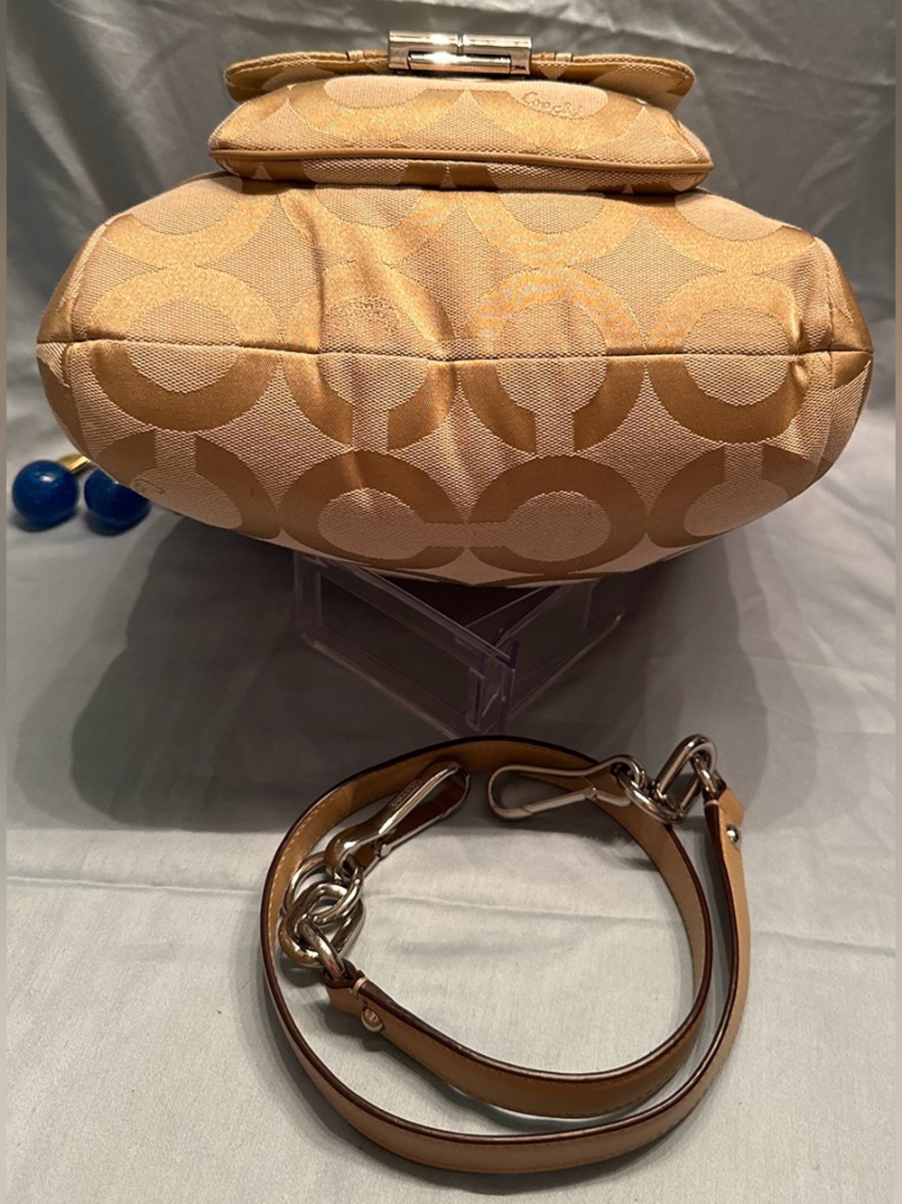Coach Kristin Signature Op Art Hobo / Shoulder Bag - Picture 7 of 15